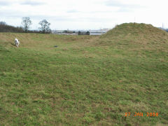 
Cleppa Park long barrow, August 2008